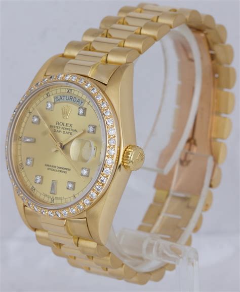 rolex 18k yellow gold day-date president watch 36mm|ladies gold presidential Rolex watch.